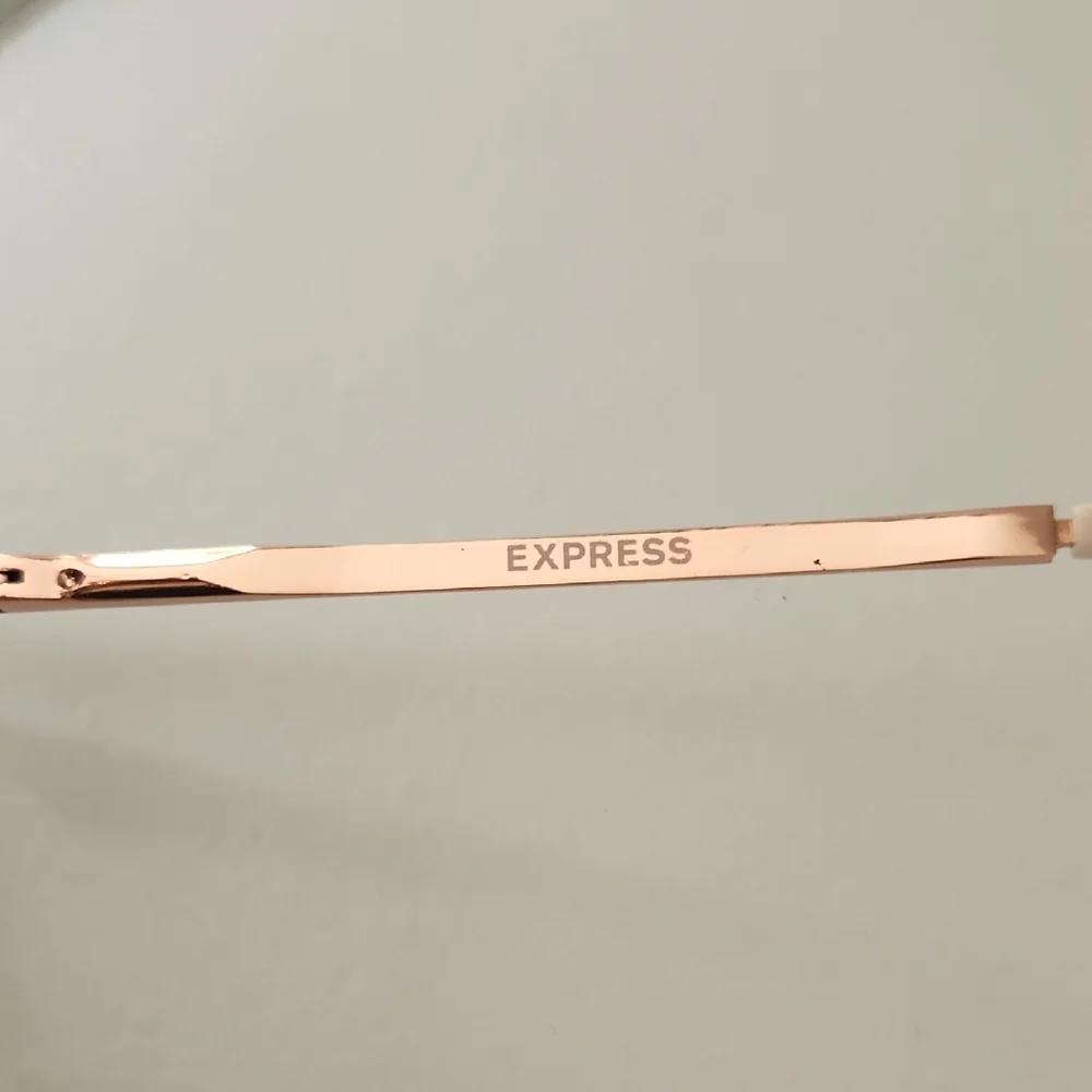 Express Brown Gradient Square Sunglasses